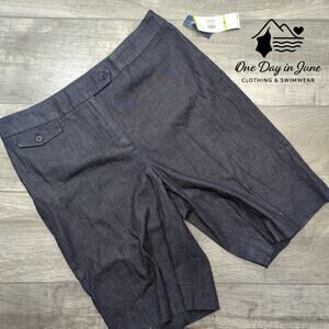 Jones New York Stretch Bermuda Shorts Size 14